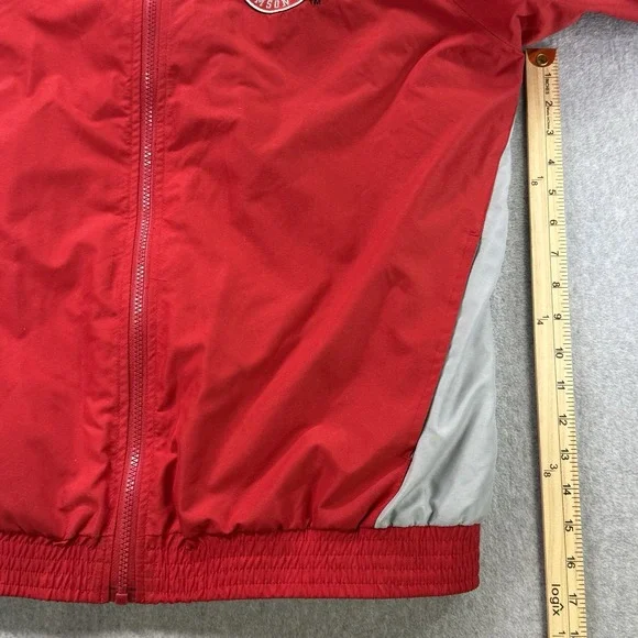 Alabama Crimson Tide Jacket Men's Medium Red‎ Gray Full Zip Essex Fleece Lined - Picture 6 of 11